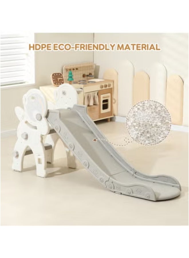 NEWLAN Astronaut-Themed Foldable Slide: Indoor & Outdoor Kids Sports Slide Toy with Basketball Hoop, Space-Saving Design, Safe Play First Choice - Image 4