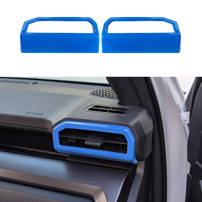 BORUIEN Dashboard Air Vent Outlet Cover for Toyota Tacoma 2024 2025 and 4Runner 2025 Interior Accessories Center Console Side Frame Decor Trim Cover (Blue, Air Vent Cover) - Image 2