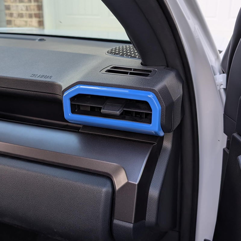 BORUIEN Dashboard Air Vent Outlet Cover for Toyota Tacoma 2024 2025 and 4Runner 2025 Interior Accessories Center Console Side Frame Decor Trim Cover (Blue, Air Vent Cover) - Image 1