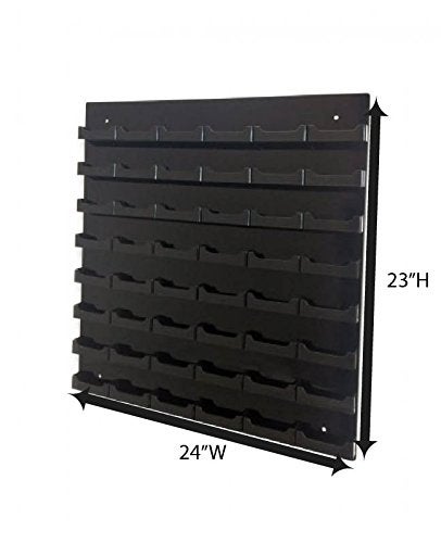 SOURCEONE.ORG Acrylic 48 Pocket Wall Mount Business Card Holder - Image 3