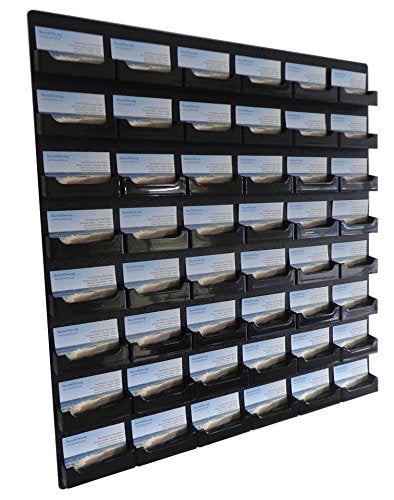 SOURCEONE.ORG Acrylic 48 Pocket Wall Mount Business Card Holder - Image 5