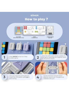 Giiker GiiKER Super Slide Brain Games, 500+Level IQ Puzzles, Handheld games Educational Toys, Perfect For Relaxing Stress Relief, Leisure Travel Fun Toys, A Gift For Kids At All Ages (Lavender).  - Image 2