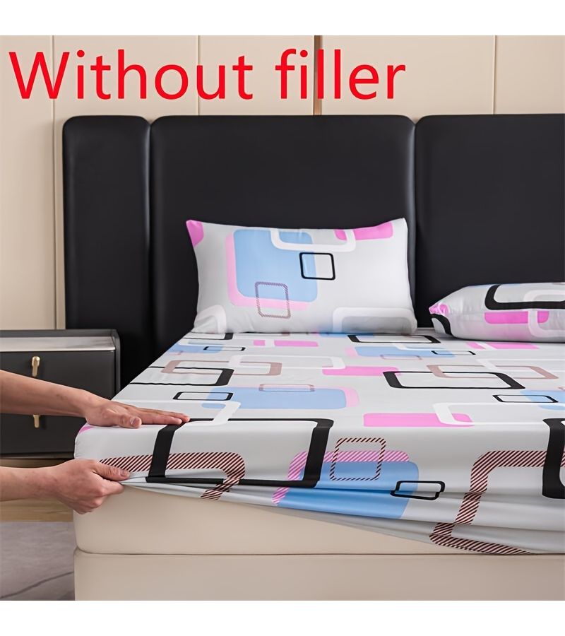 Caiyunge Fitted Sheet Three Piece Set With 78.74 Inch By 86.61 Inch Fitted Sheet - Image 4