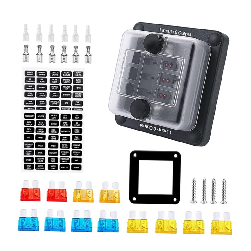 Compact Automotive Fuse Block Battery Terminal Distribution Box Easy Installation Circuit Troubleshooting - Image 2