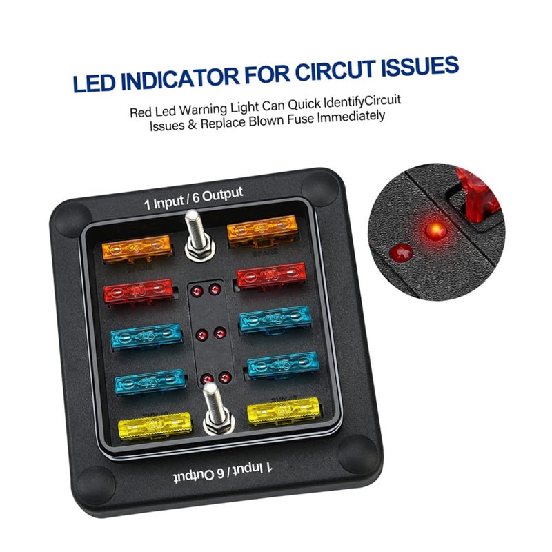 Compact Automotive Fuse Block Battery Terminal Distribution Box Easy Installation Circuit Troubleshooting - Image 3