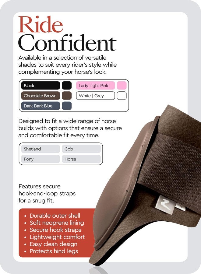 HORZE Chicago Rear Fetlock Boots for Horses, Horse Tendon Boots - Image 2
