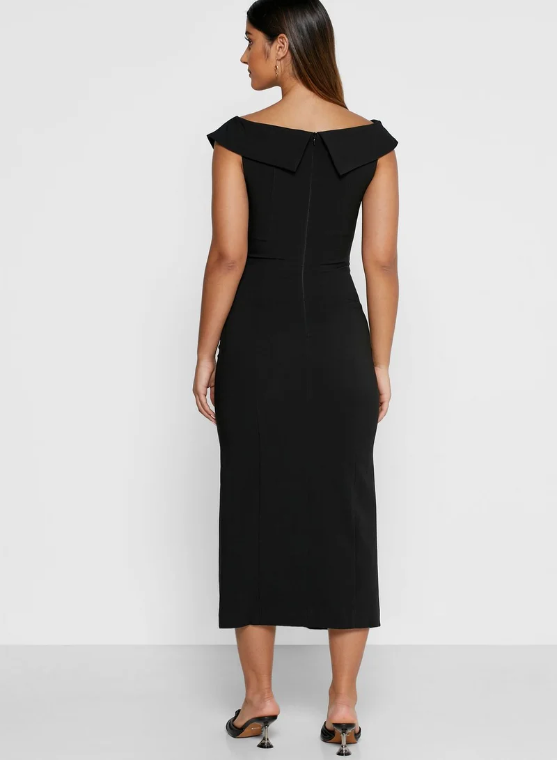 Finders Keepers Mae Front Split Cut Out Dress
