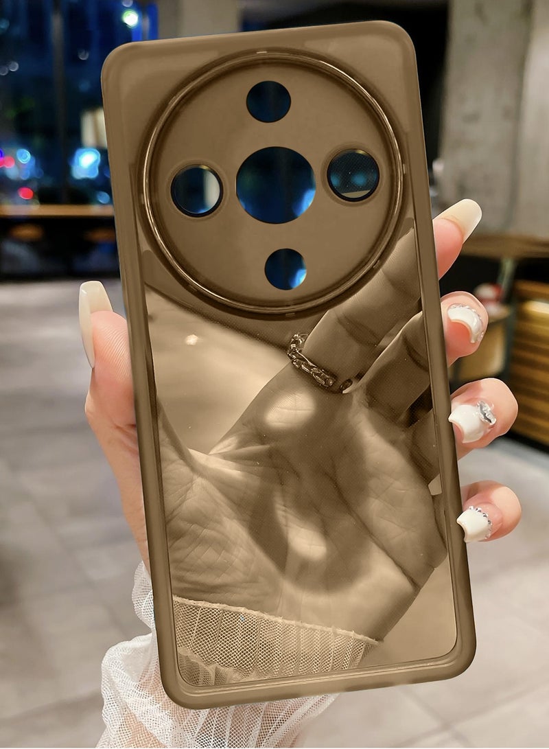 دبليو تيك غطاء خلفي للهاتف شفاف ناعم من السيليكون لحماية عدسة الكاميرا لهاتف Honor X9d / Honor X70 5G 2025، رفيع جدًا وأنيق مع حافة كاميرا مطلية بالكهرباء - بني - Image 3