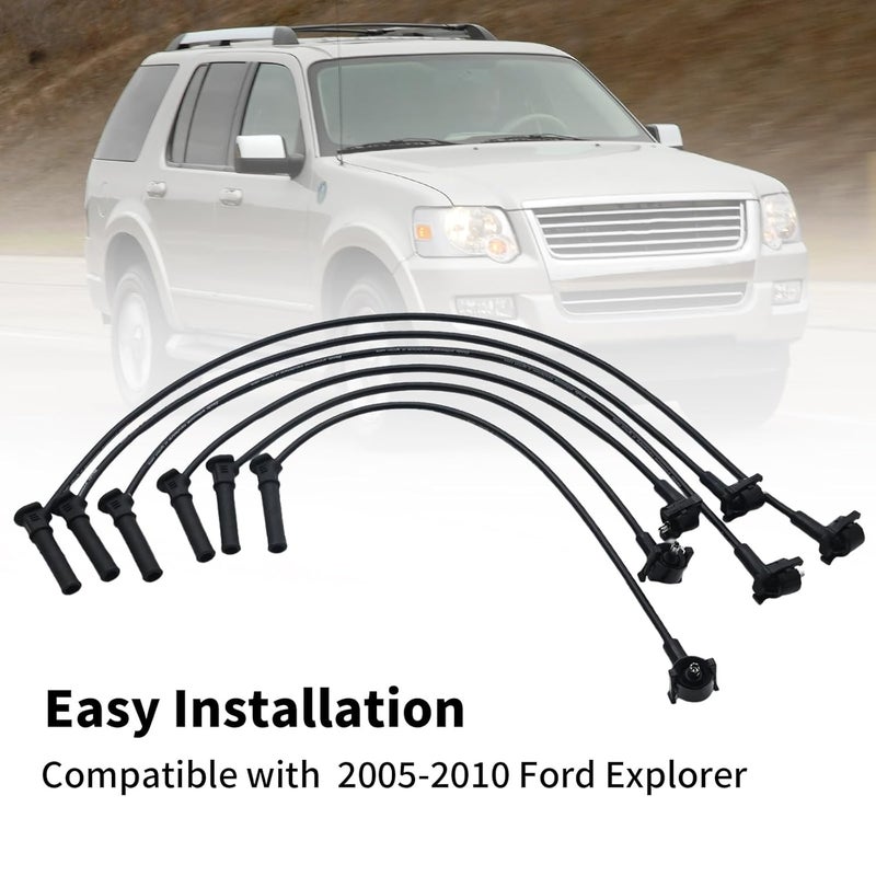 Saihisday ST-6265 Spark Plug Wire Set 8MM for Ford Explorer & Mercury Mountaineer - Image 3