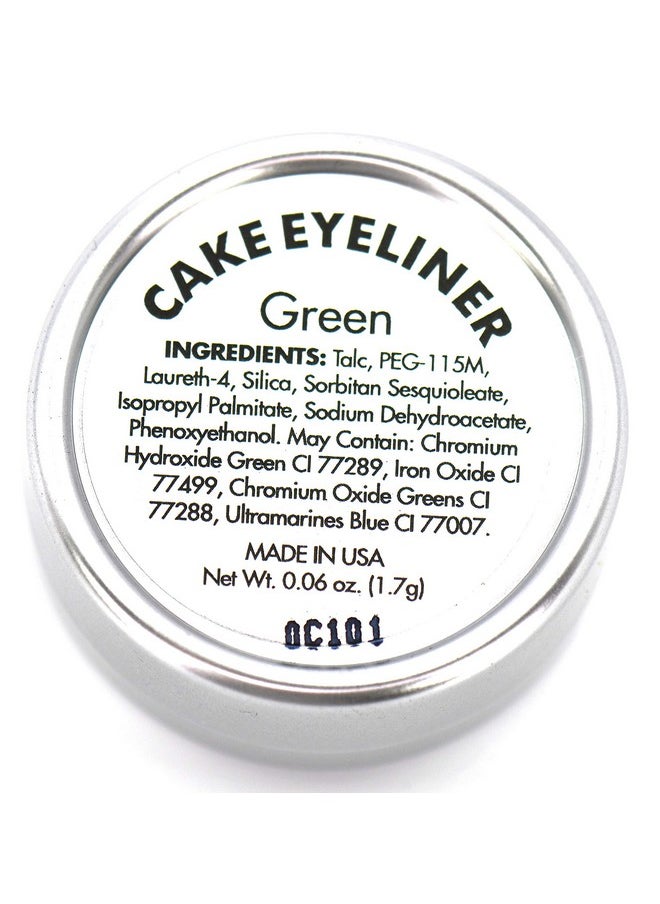 Pure Ziva ª Matte Forest Emerald Green Cake Eyeliner & Eyeshadow Water Activated Pressed Powder; Gluten & Cruelty Free  - Image 5