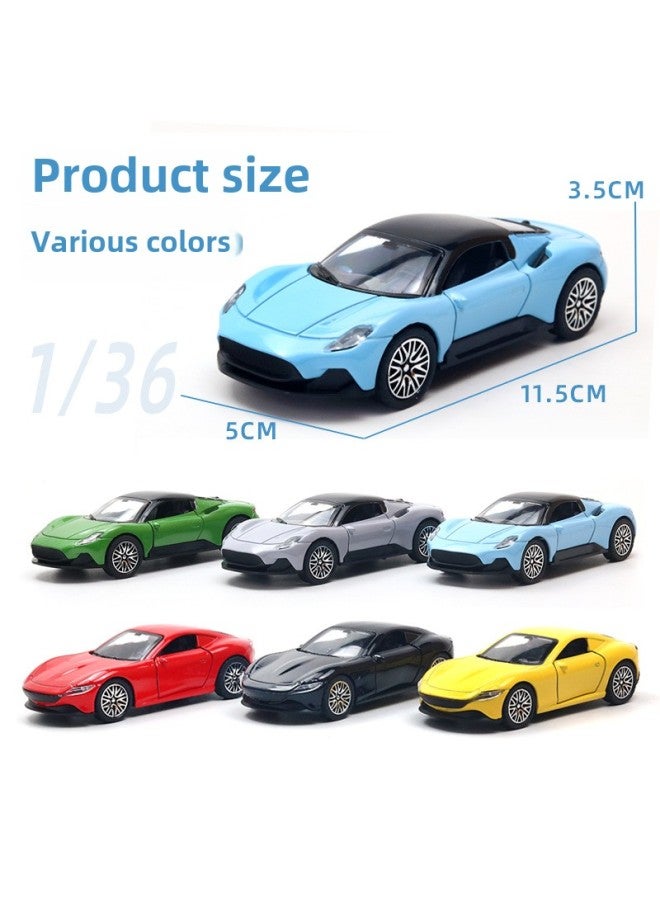 Simulation Alloy Car Model Huili Children's Toy Car 3-year-old Boy Doll Machine Toy Ornaments Wholesale-Color: Four-guard Orange - Image 3