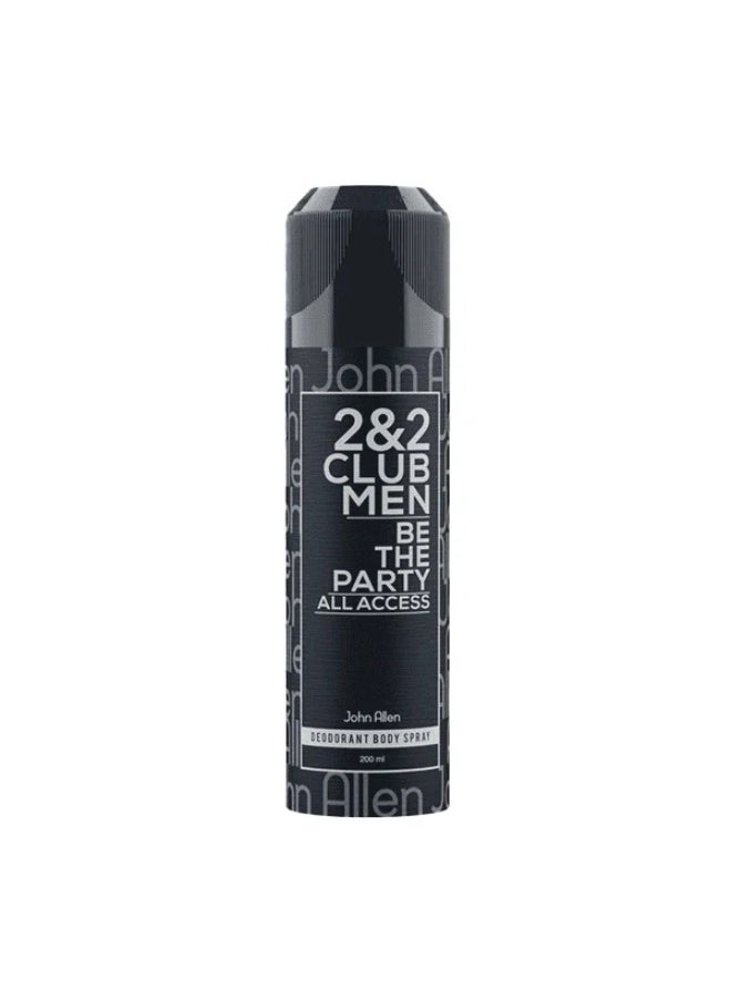 John Allen 2&2 Club Men Deodorant Body Spray - 200ml  - Image 1