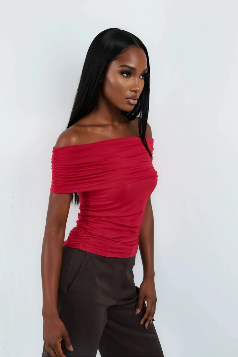 Busem BUSEM Off Shoulder Drape Blouse