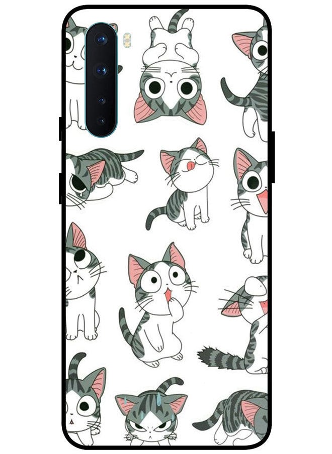 EYE CATCH - Protective Case Cover For OnePlus Nord Smart Series Printed Protective Case Cover for OnePlus Nord Cat - Image 1