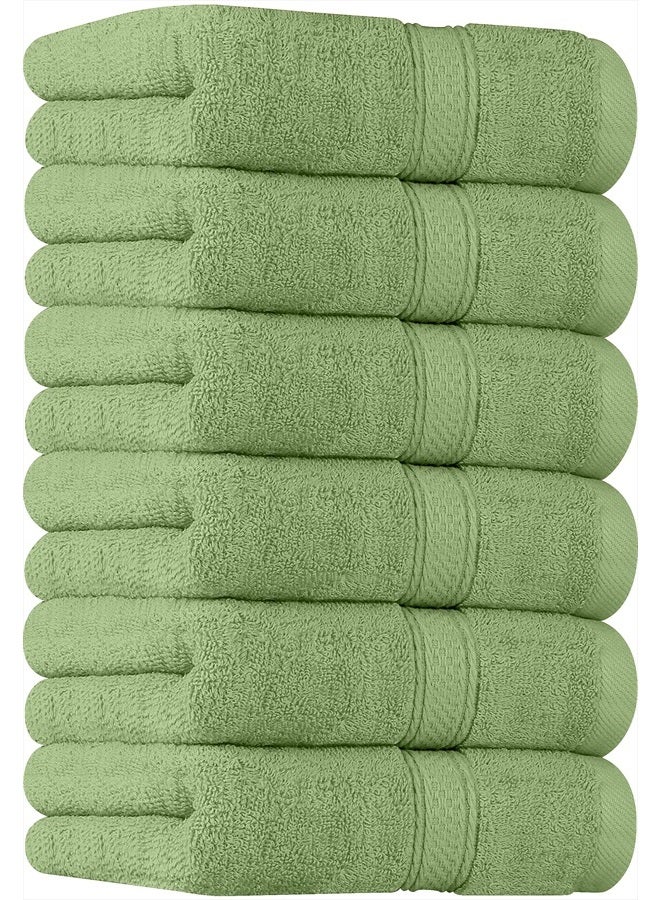 Utopia Towels Premium Hand Towels - 100% Cotton, Ultra Soft and Highly Absorbent, 600 GSM Extra Large Hand Towels 16 x 28 inches, Hotel & Spa Quality (6 Piece Hand Towels, Sage Green) - Image 1