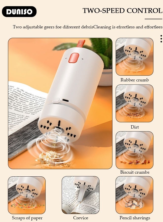 DUNISO 21 in 1 Electronics Cleaning Kit, Multifunctional Cleaning Kit for Keyboard, Portable Cleaning Kit with USB Charging for Computers, Cleaning Soft Brush Tool for Camera and Bluetooth Headset, Cleaner Kit with Dust Absorption Function for All Types of Cell Phones and Computers (Detergent not included) - Image 2