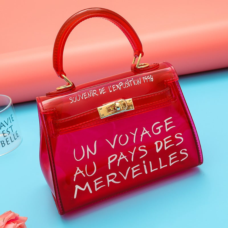 Jelly Bag Winter New Fashionable Transparent Handbag Personalized Simple All-Match Shoulder Crossbody Women'S Bag - Image 2