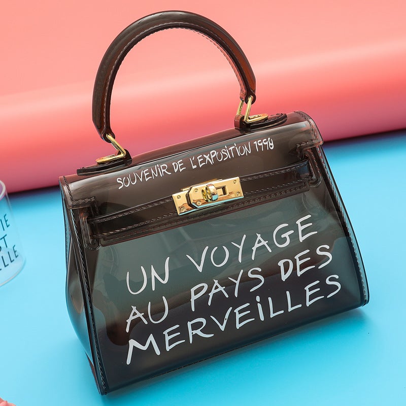 Jelly Bag Winter New Fashionable Transparent Handbag Personalized Simple All-Match Shoulder Crossbody Women'S Bag - Image 3