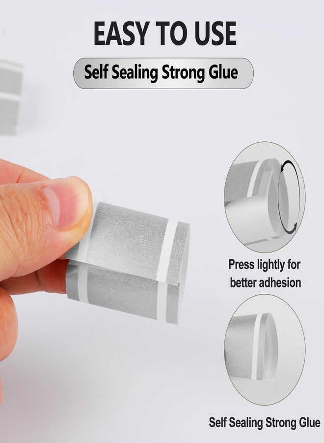 Germiwipe Standard Paper Napkin Band, 200PCS Matte Silver Napkin Ring Self-Adhesive, Silverware Wraps Bands,Table Setup Wedding Event Party Supply (Matte Silver /200pcs) - Image 5