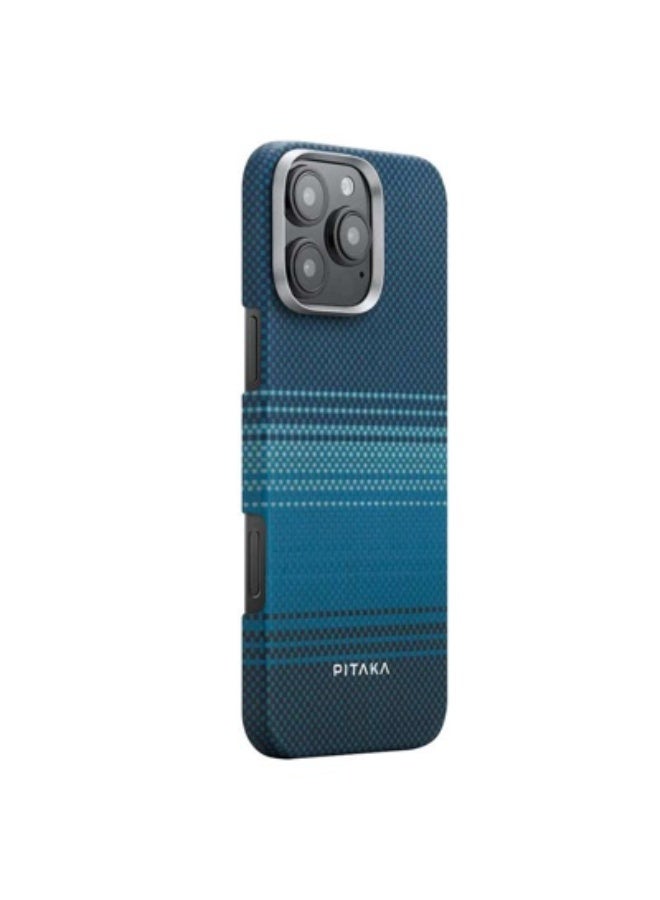 SHOPI غطاء من ألياف الكربون من PITAKA لجهاز iPhone 16 Pro / iPhone 16 Pro Max – غطاء أراميد فايبر فائق النحافة وخفيف الوزن مع نسيج منسوج فاخر، مقاوم للصدمات، متوافق مع الشحن اللاسلكي - Image 4