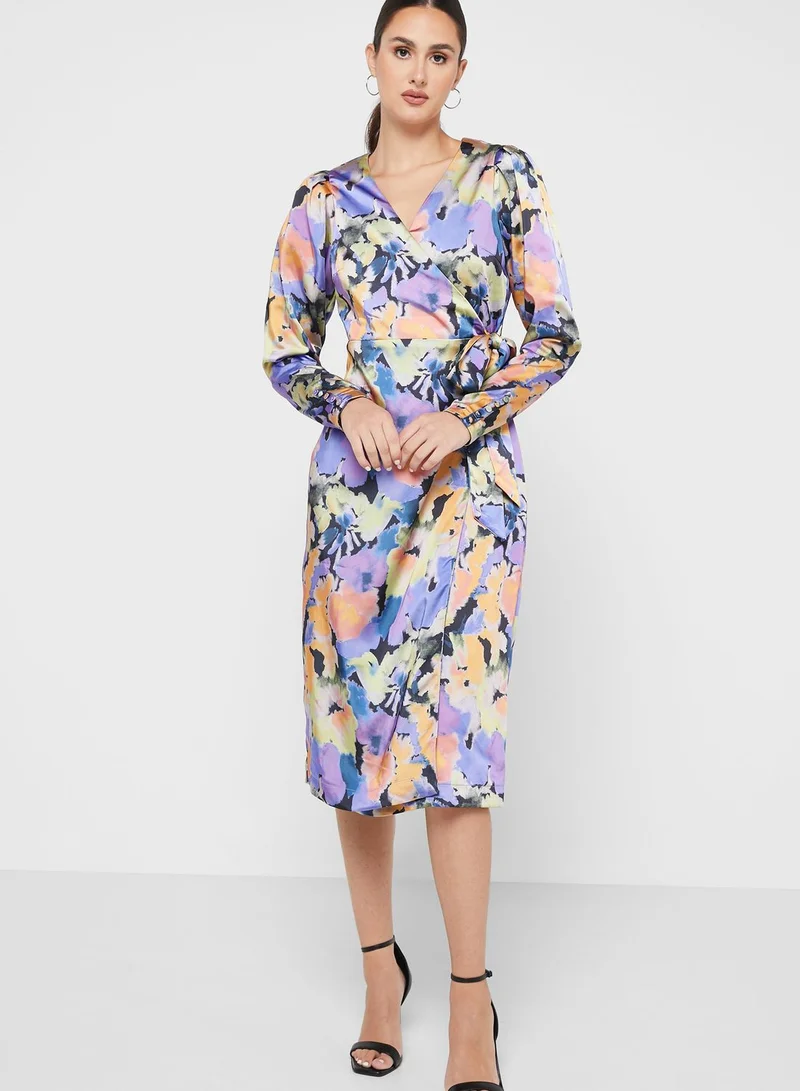 YAS Floral Print Dress