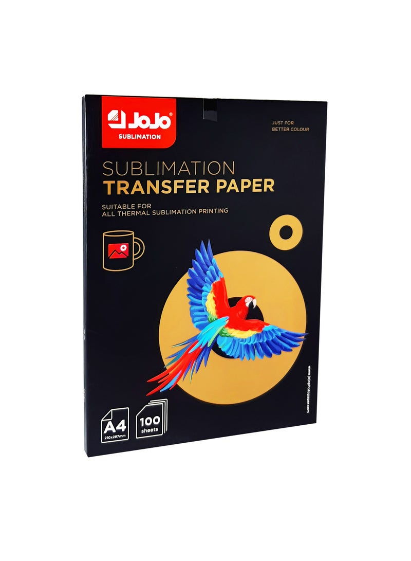 JOJO Pack of 100 Sublimation Transfer Paper Sheets,