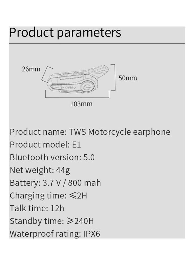 NIBEMINENT Motorcycle Helmet Communication System - Image 2