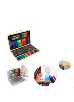 H&B A complete art set in a wooden box - 180 pieces for coloring and drawing  - Image 3