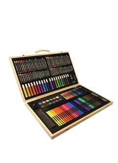 H&B A complete art set in a wooden box - 180 pieces for coloring and drawing  - Image 1