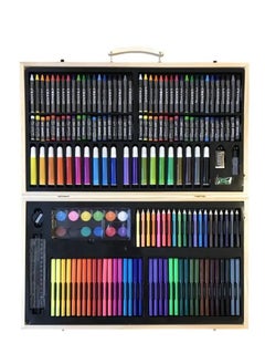 H&B A complete art set in a wooden box - 180 pieces for coloring and drawing  - Image 2