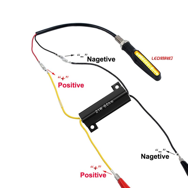 Gebildet 4PCS 12V Motorcycle Resistor 21W 6Ohm LED Load Resistors for Motorcycle Motorbike Turn Signal Indicators Compatible with Yamaha Suzuki Off Road(Y-137) - Image 5