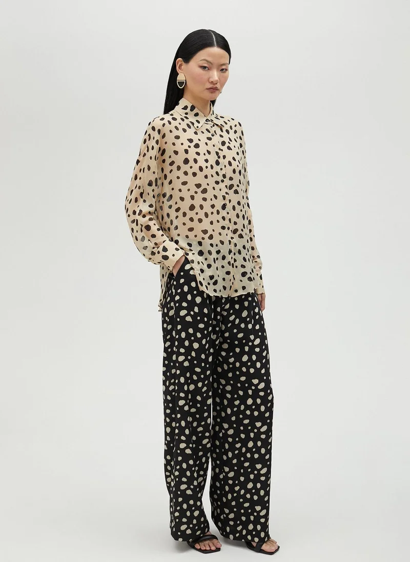 Lola Casademunt Black polka dot shirt