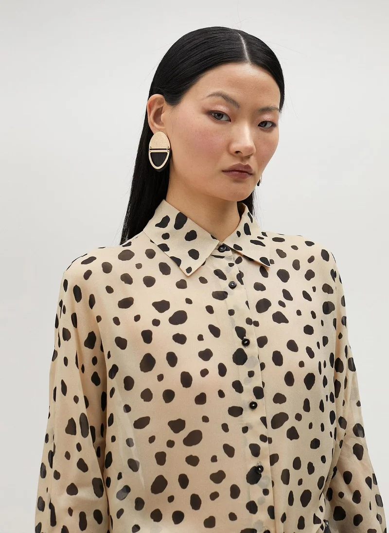 Lola Casademunt Black polka dot shirt