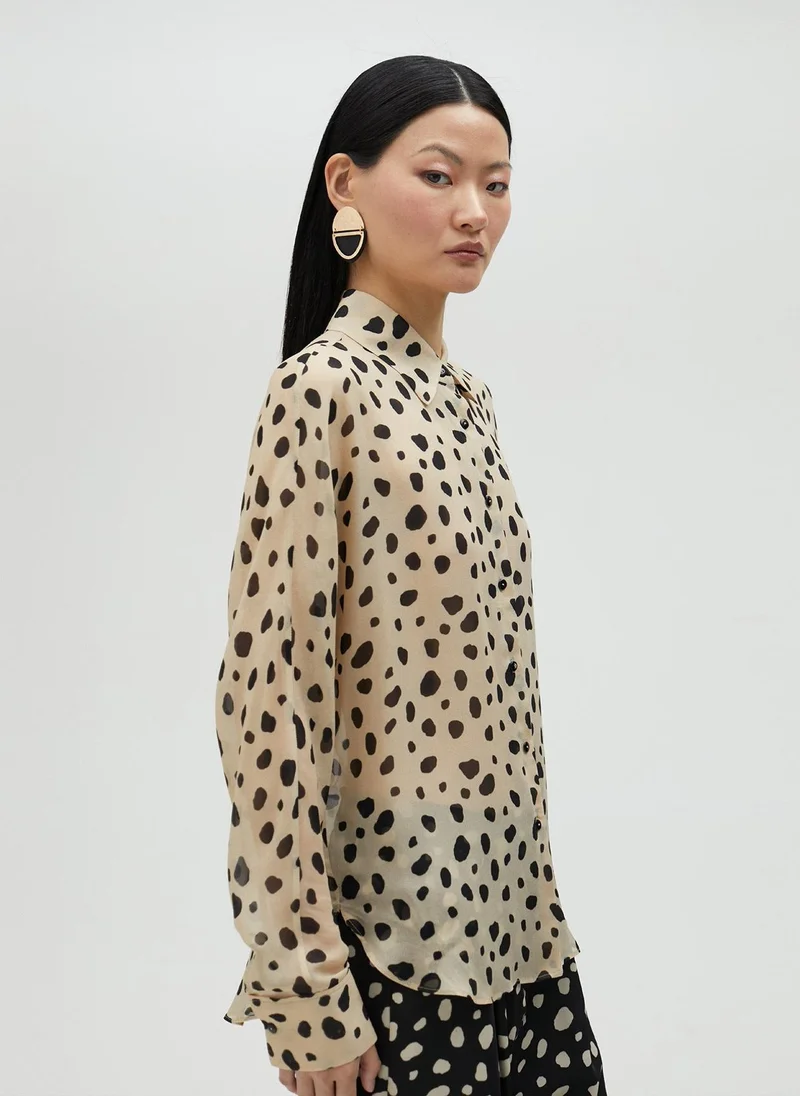 Lola Casademunt Black polka dot shirt