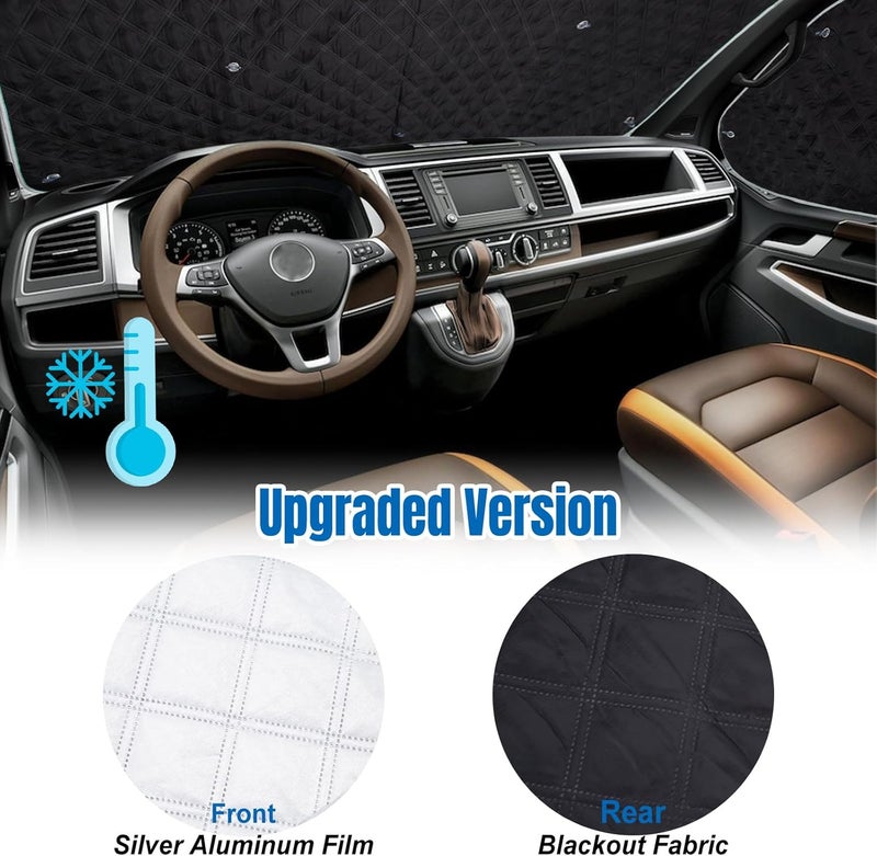 CICMOD UV Protection Sunshade Cover for VW T5 T6 - 3 Pieces with Storage Bag - Image 3