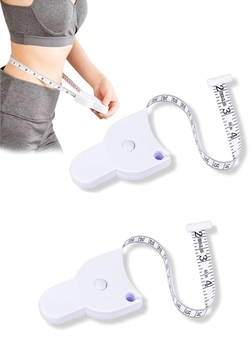 ShineZone 2 Pcs Body Measuring Tape, for Body Waist Weight Health Accurate Measurement - Image 1