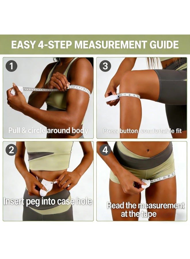 ShineZone 2 Pcs Body Measuring Tape, for Body Waist Weight Health Accurate Measurement - Image 3