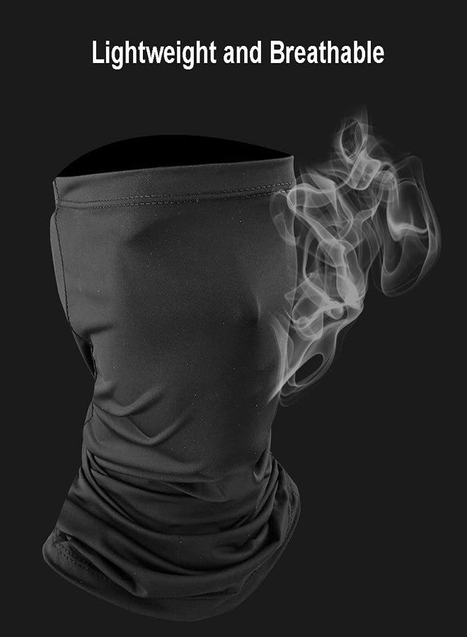 Ghelonadi Men and Women Cotton Face Mask Sun and Dust Protection Face Scarf Bandana Sunscreen Balaclava for Outdoor Biker Hiking Fishing Black 1 PCS - Image 5