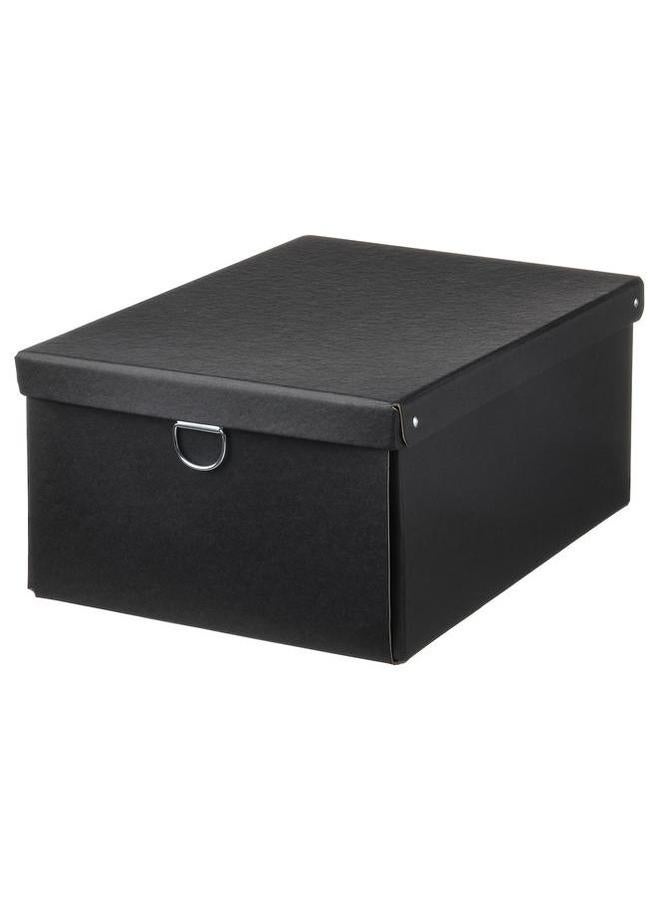 erorex Storage Box With Lid Black 25X35X15 Cm  - Image 1