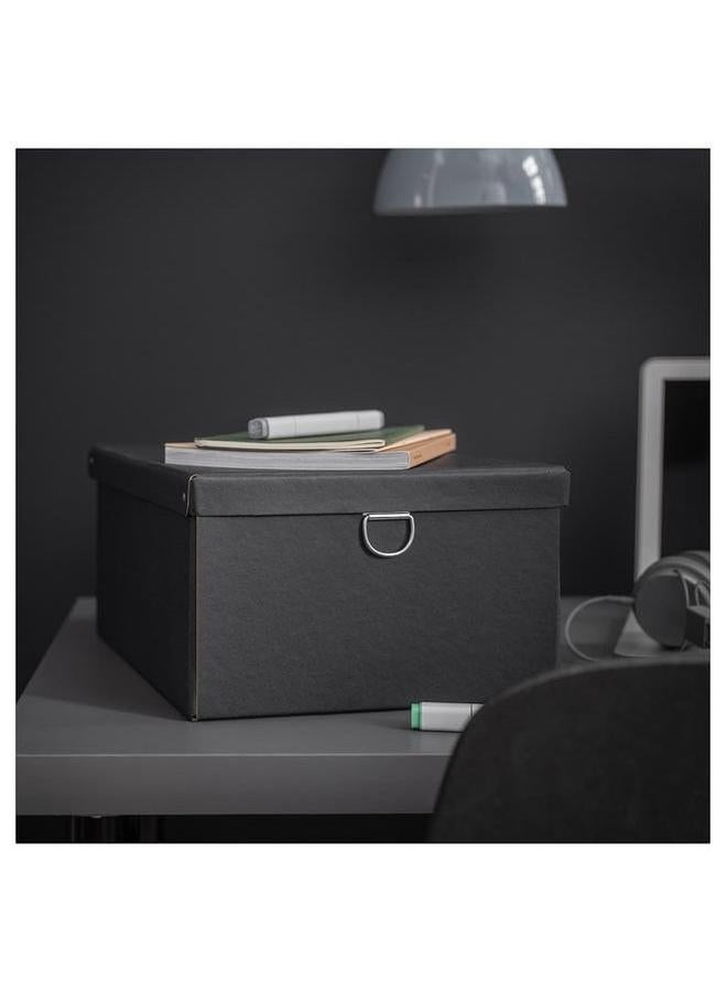 erorex Storage Box With Lid Black 25X35X15 Cm  - Image 2