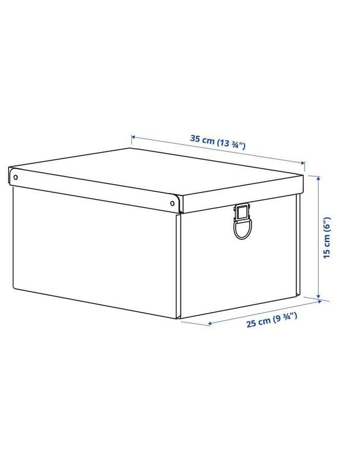 erorex Storage Box With Lid Black 25X35X15 Cm  - Image 5