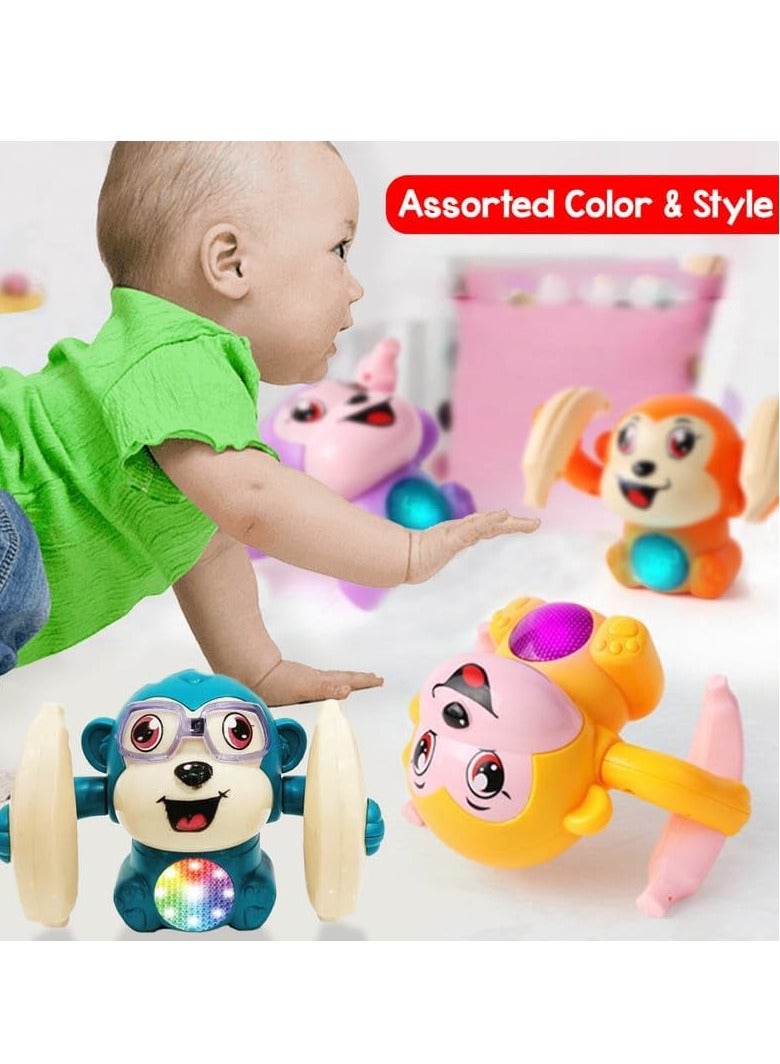 الرقص القرد لعبة موسيقية للأطفال طفل الدوار دمية المتداولة لعبة التخلص مع التحكم الصوتي الضوء الموسيقي والتأثيرات الصوتية مع مستشعر - علامة ISI - متعددة الألوان - Image 2