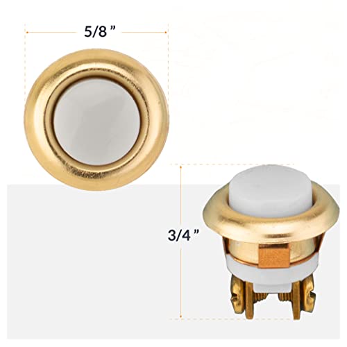 Newhouse Hardware FMB Doorbell Button, 1-Pack, Brass - Image 2