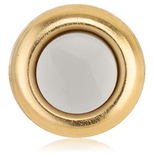 Newhouse Hardware FMB Doorbell Button, 1-Pack, Brass - Image 1