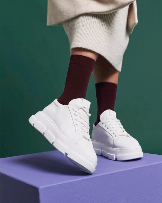 FALKE Women Softmerino Crew Cut W 1 Pair, Beige (Linn Melange 4549), 6.5-7.5 - Image 2