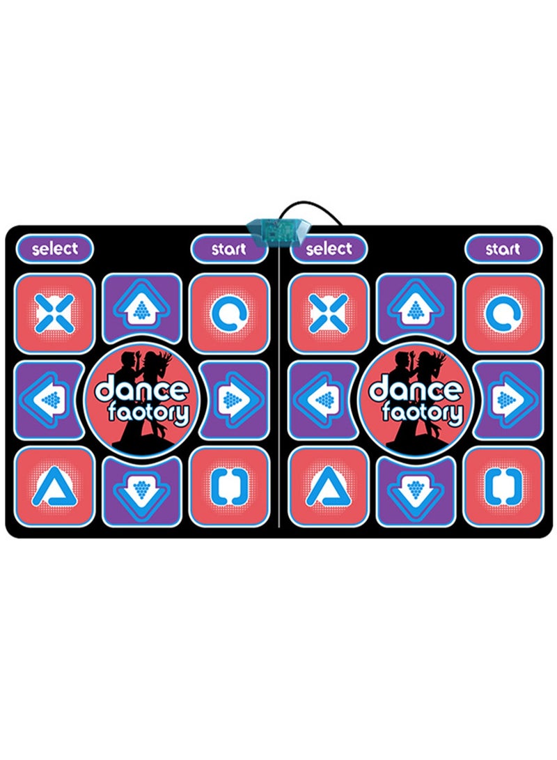 Wired Dance Game Mat For 2 People Non-Slip Dance Mat For Running Yoga Compatible With Tv Computer - Image 1