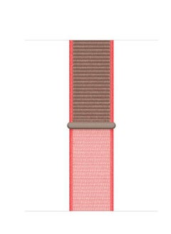 TWEGGON Apple Watch Band/Strap Compatible With 46mm/45mm/44mm/49mm Nylon Strap for Apple watch All Series Neon Pink  - Image 3