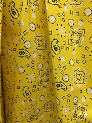 Sedona Designz Inc Sedona Designz Bandana Print Poly Cotton Fabric – 58" Wide, Soft & Breathable Material – Durable & Wrinkle-Resistant for Crafts, Apparel & DIY Projects - Image 4