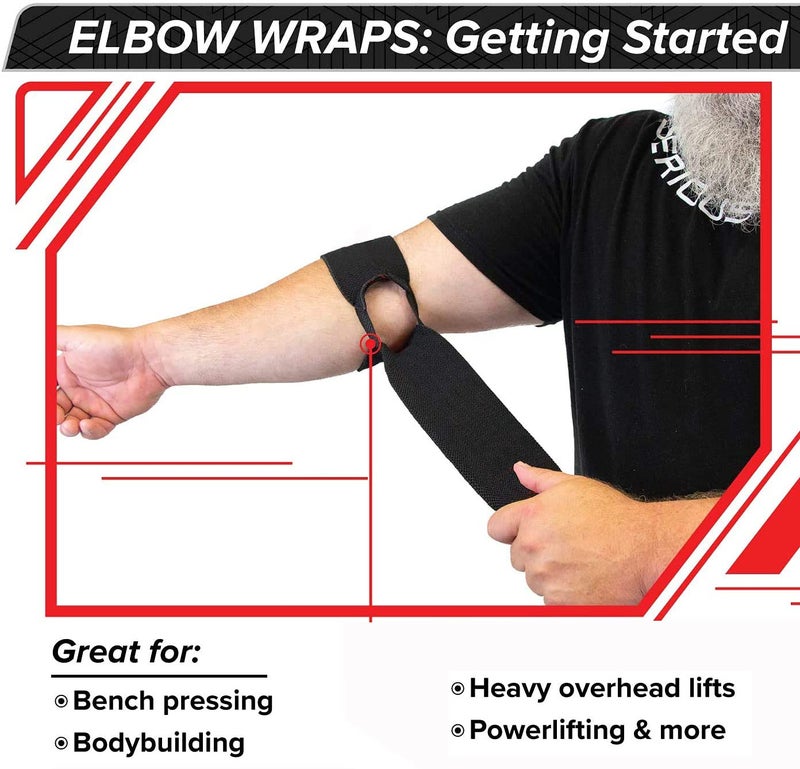 Victory Elastic Elbow Support Wrap Unisex Black Protector for Weightlifting Workout Bodybuilding Gym Fitness - Image 2