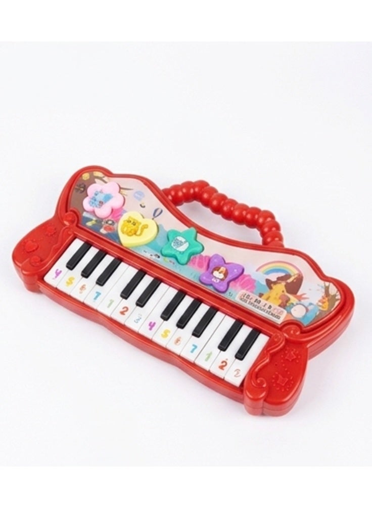 Children's Musical Piano Keyboard Toy - An interactive educational toy with fun animal sounds, light effects, and music; the perfect gift for boys and girls. - Image 2